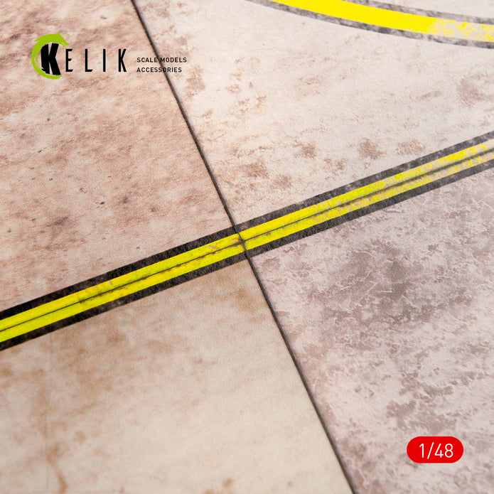 RPK runway Base - Acrylic 3 mm (280 x 180 mm) (170 g) Scale 1:48 KeliK KS48001 Stands for Plastic Models