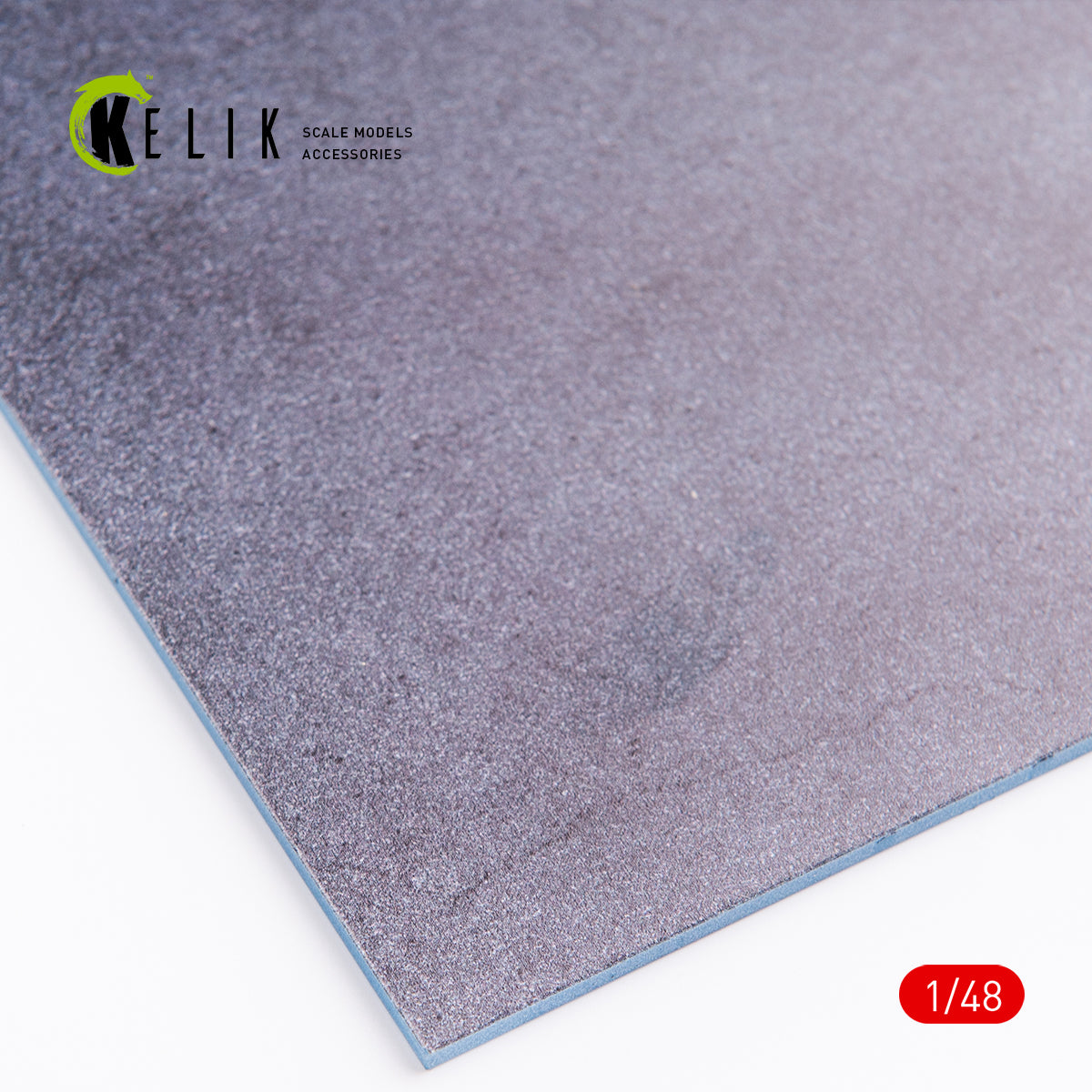Asphalt Road for drones or any - Acrylic 3 mm (240 x 240 mm) (190g)  Scale 1:48 KeliK KS48008 Stands for Plastic Models