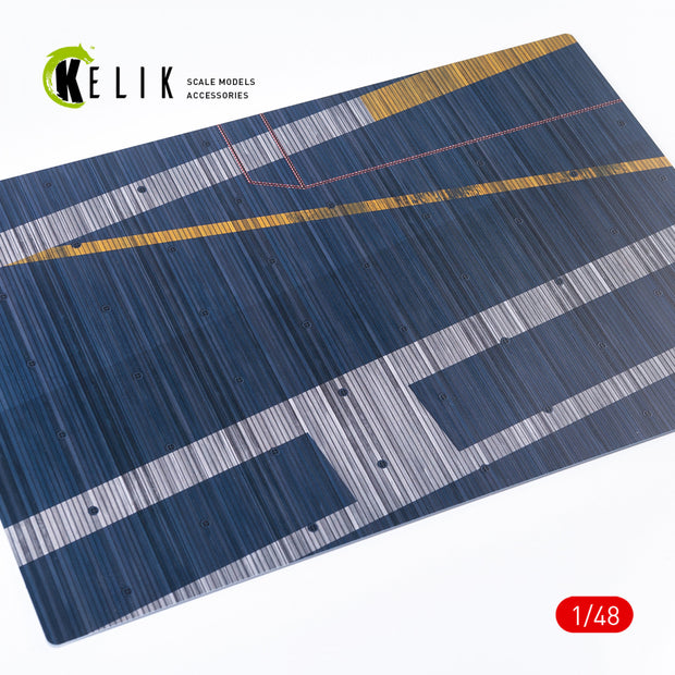 USS Bon Homme Richards (CV-31) 1962 - Acrylic 3 mm (410 x 270 mm) (410 g) Scale 1:48 KeliK KS48009 Stands for Plastic Models
