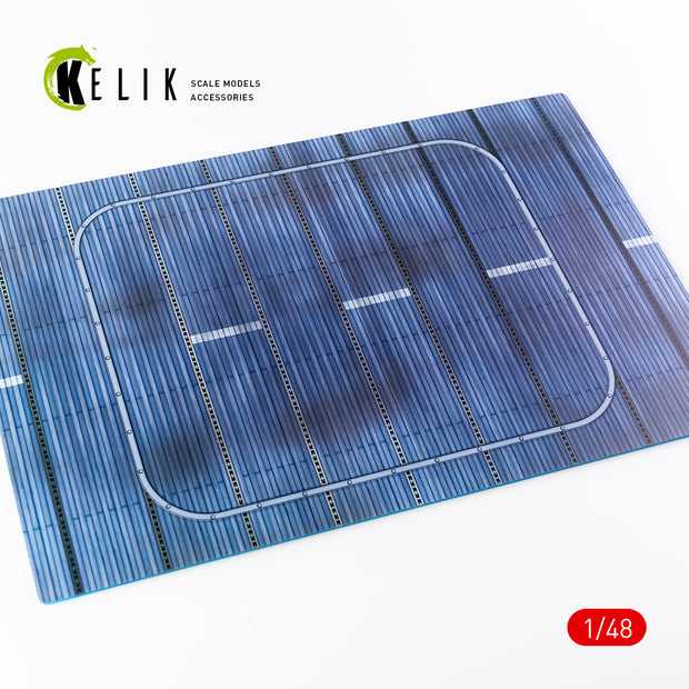 USS Gambier Bay (CVE-73) - Acrylic 3 mm (410 x 270 mm) (410 g) Scale 1:48 KeliK KS48014 Stands for Plastic Models