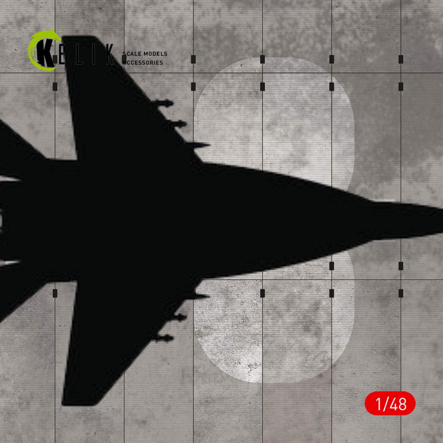Ukraine Starokostyantyniv Air Base - Acrylic Scale 1:48 KeliK KS48017 Stands for Plastic Models
