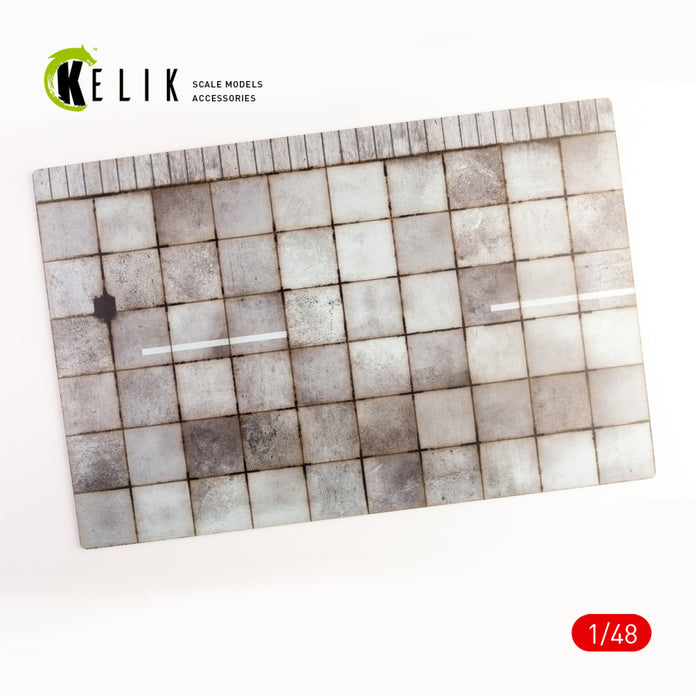 Ukraine Vasylkiv Air Base Taxiway - Acrylic 3 mm (410 x 270 mm) (410 g) Scale 1:48 KeliK KS48018 Stands for Plastic Models