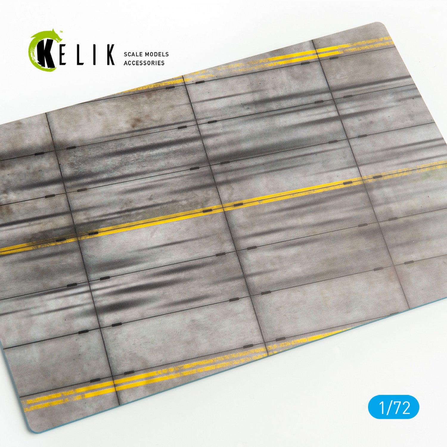 Concrete plates type 2 Base - Acrylic 3 mm (280 x 180 mm) (170 g) Scale 1:72 KeliK KS72002 Stands for Plastic Models