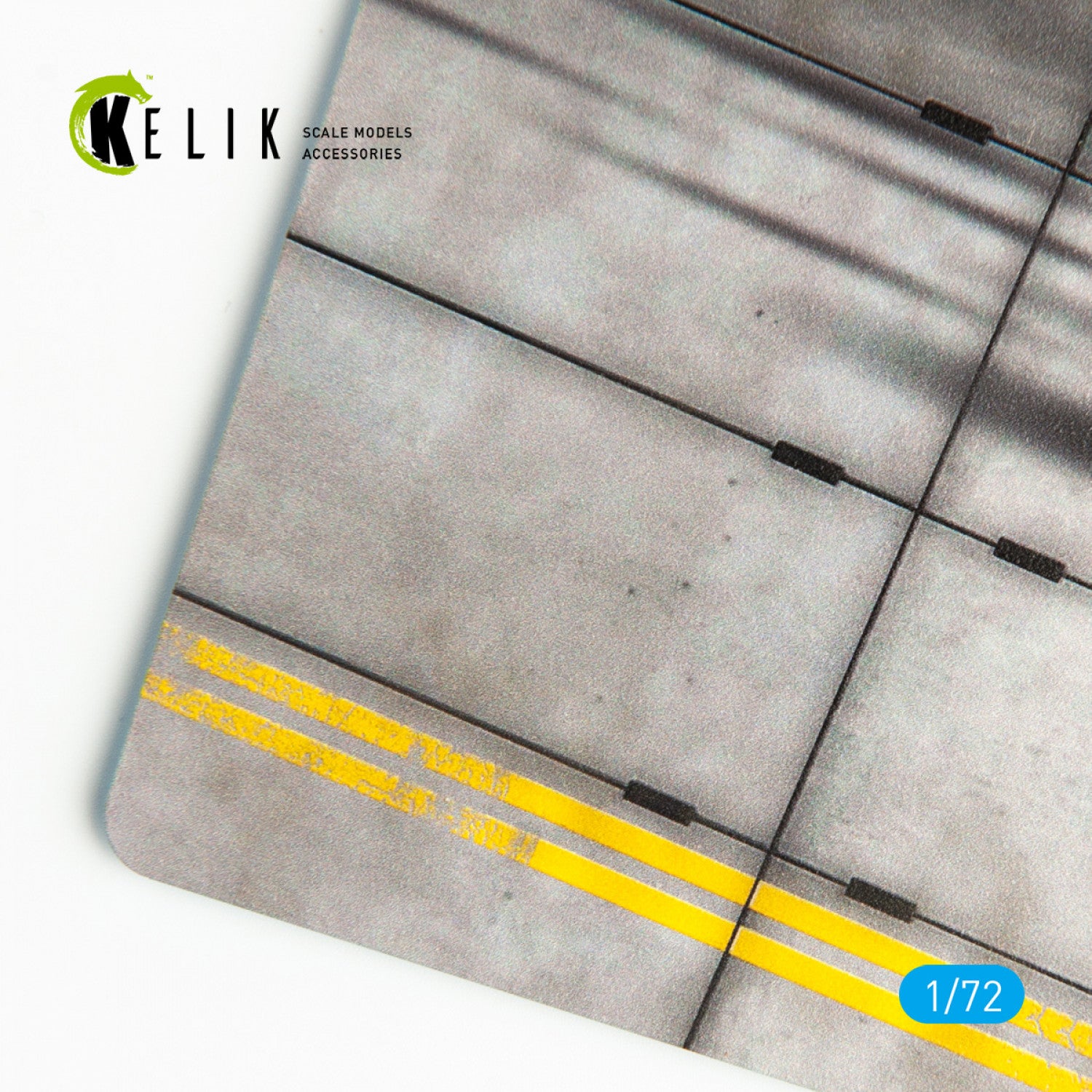 Concrete plates type 2 Base - Acrylic 3 mm (280 x 180 mm) (170 g) Scale 1:72 KeliK KS72002 Stands for Plastic Models