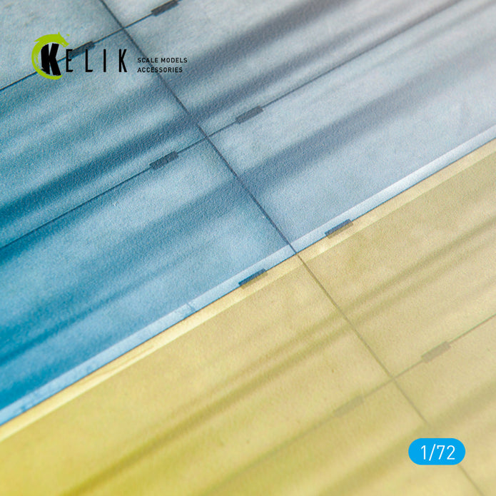 Concrete plates Ghost of Kyiv Base - Acrylic 3 mm (280 x 180 mm) (170 g) Scale 1:72 KeliK KS72003 Stands for Plastic Models