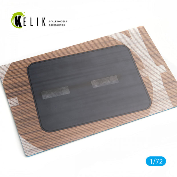 IJN KAGA 1941 Base - Acrylic 3 mm (280 x 180 mm) (170 g) Scale 1:72 KeliK KS72007 Stands for Plastic Models