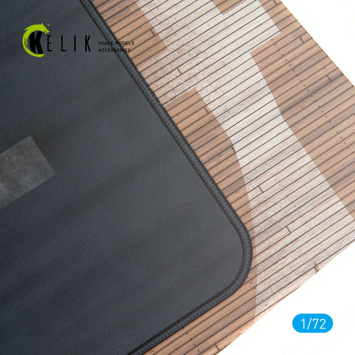IJN KAGA 1941 Base - Acrylic 3 mm (280 x 180 mm) (170 g) Scale 1:72 KeliK KS72007 Stands for Plastic Models