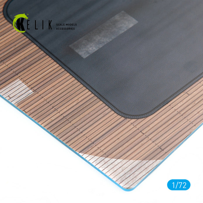 IJN KAGA 1941 Base - Acrylic 3 mm (280 x 180 mm) (170 g) Scale 1:72 KeliK KS72007 Stands for Plastic Models