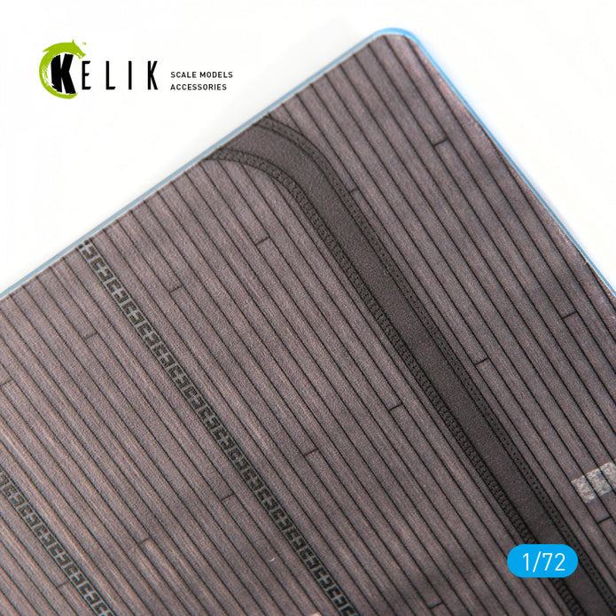 Saratoga CV-3 Carier 1943 Base - Acrylic 3 mm (280 x 180 mm) (170 g) Scale 1:72 KeliK KS72009 Stands for Plastic Models