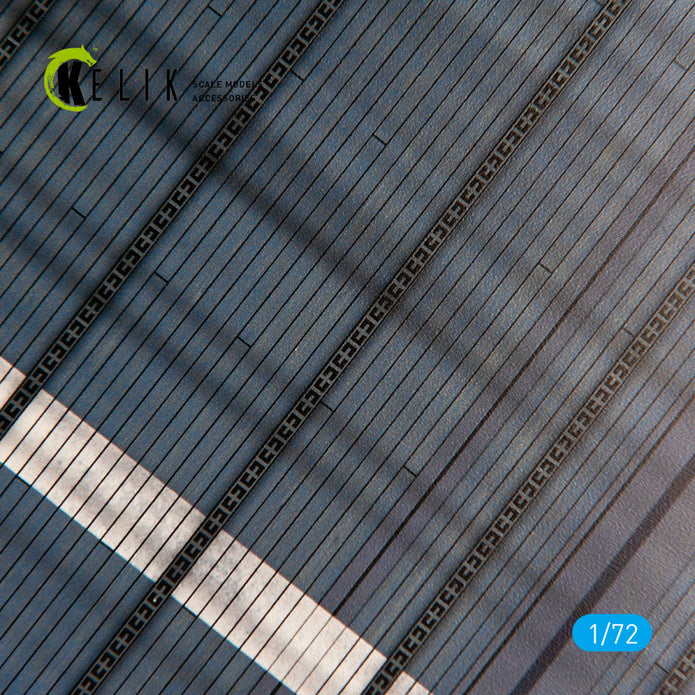 CV-16 Lexington US strike aircraft carrier Base - Acrylic 3 mm (280 x 180 mm) (170 g) Scale 1:72 KeliK KS72011 Stands for Plastic Models