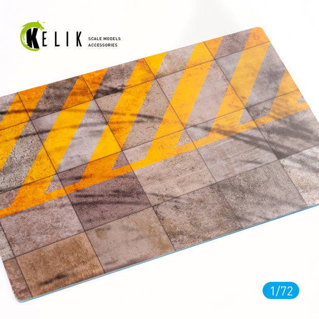 Light motor aviation runway Base - Acrylic 3 mm (280 x 180 mm) (170 g) Scale 1:72 KeliK KS72012 Stands for Plastic Models