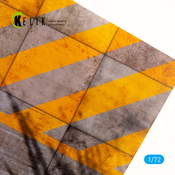 Light motor aviation runway Base - Acrylic 3 mm (280 x 180 mm) (170 g) Scale 1:72 KeliK KS72012 Stands for Plastic Models