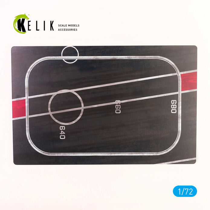 HMS Victoriuos rear Lift 1964 Base - Acrylic 3 mm (280 x 180 mm) (170 g) Scale 1:72 KeliK KS72013 Stands for Plastic Models