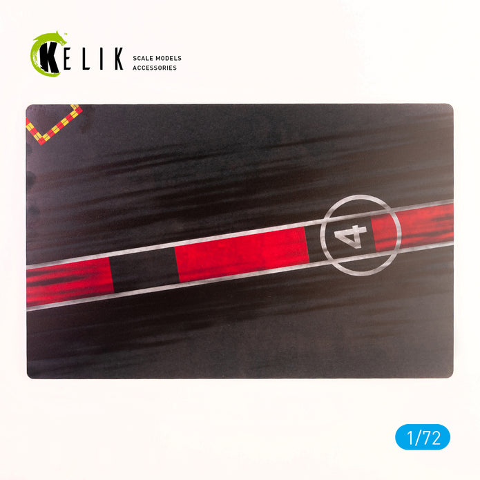 HMS Victoriuos runway 1964 Base - Acrylic 3 mm (280 x 180 mm) (170 g) Scale 1:72 KeliK KS72014 Stands for Plastic Models