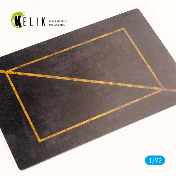 MEXICO Santa Lucia air base - Base - Acrylic 3 mm (280 x 180 mm) (170 g) Scale 1:72 KeliK KS72020 Stands for Plastic Models