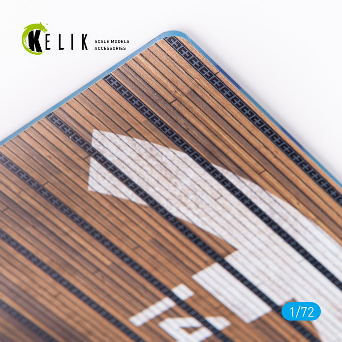 CV-45 LPH-8 Valley Forge type 1 - Base - Acrylic 3 mm (280 x 180 mm) (170 g) Scale 1:72 KeliK KS72021 Stands for Plastic Models