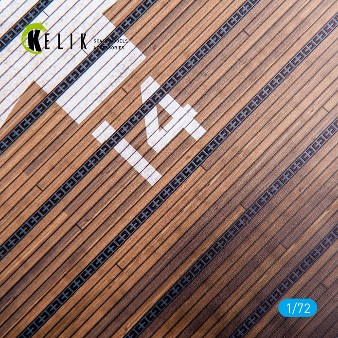 CV-45 LPH-8 Valley Forge type 1 - Base - Acrylic 3 mm (280 x 180 mm) (170 g) Scale 1:72 KeliK KS72021 Stands for Plastic Models