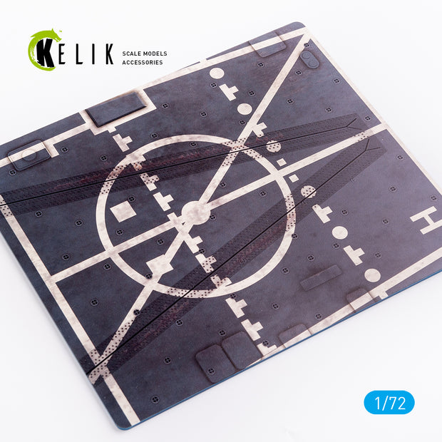 Arleygh Burke-class Base - Acrylic 3 mm (180 x 214 mm) (130 g) Scale 1:72 KeliK KS72022 Stands for Plastic Models