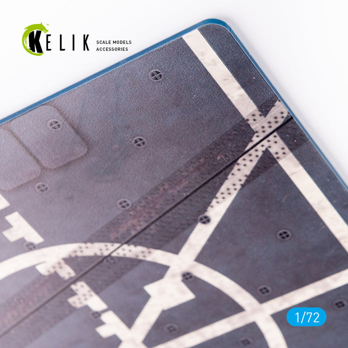 Arleygh Burke-class Base - Acrylic 3 mm (180 x 214 mm) (130 g) Scale 1:72 KeliK KS72022 Stands for Plastic Models