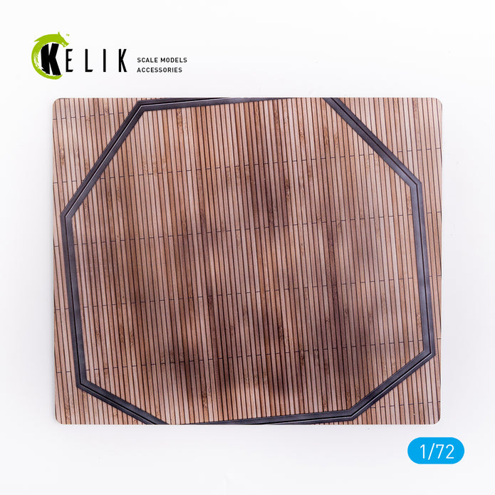 Flugzeugtrager Graf Zeppelin  Base - Acrylic 3 mm (180 x 214 mm) (130 g) Scale 1:72 KeliK KS72024 Stands for Plastic Models