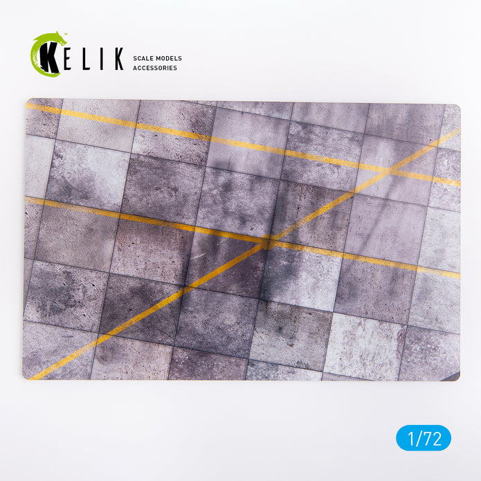 Spangdalem AirBase (1990th) - Base - Acrylic 3 mm (280 x 180 mm) (170 g) Scale 1:72 KeliK KS72027 Stands for Plastic Models