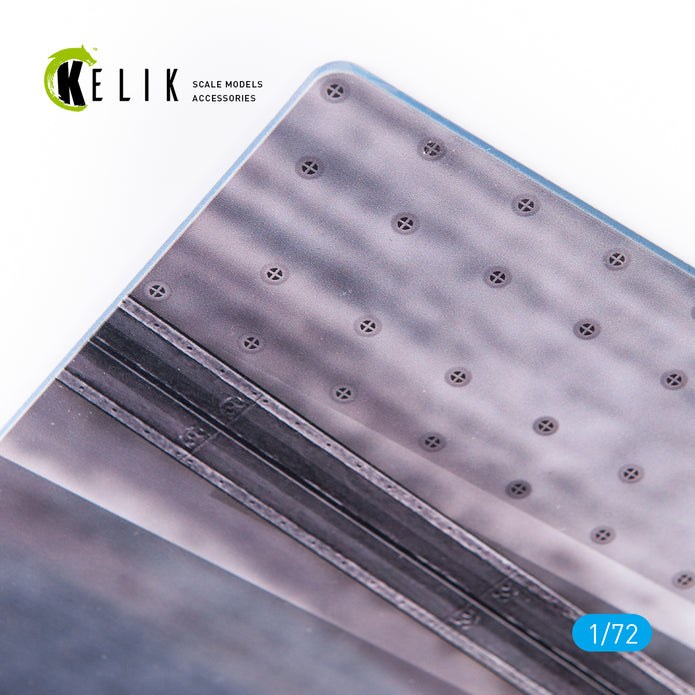 Charles de Gaulle Deck - Base - Acrylic 3 mm (280 x 180 mm) (170 g) Scale 1:72 KeliK KS72032 Stands for Plastic Models