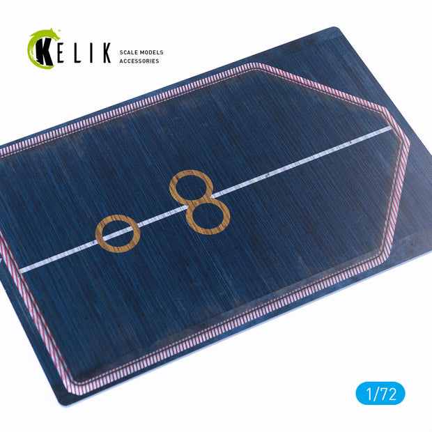 USS Bon Homme Richards (CV-31) 1962 - Base - Acrylic 3 mm (280 x 180 mm) (170 g) Scale 1:72 KeliK KS72034 Stands for Plastic Models