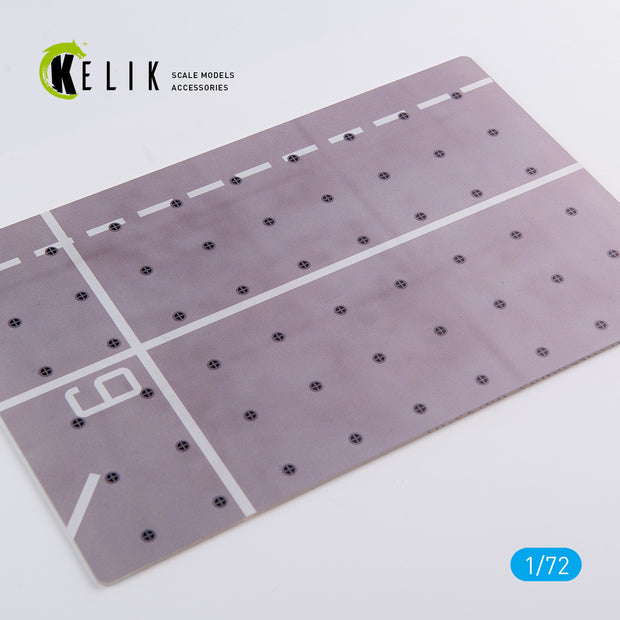 HMS Queen Elizabeth R08 type 2 - Base - Acrylic 3 mm (280 x 180 mm) (170 g) Scale 1:72 KeliK KS72037 Stands for Plastic Models