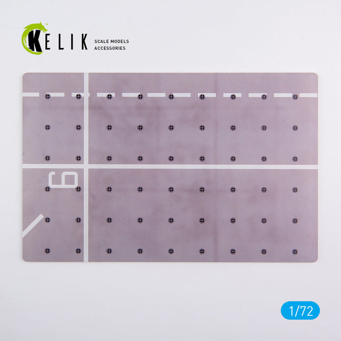 HMS Queen Elizabeth R08 type 2 - Base - Acrylic 3 mm (280 x 180 mm) (170 g) Scale 1:72 KeliK KS72037 Stands for Plastic Models