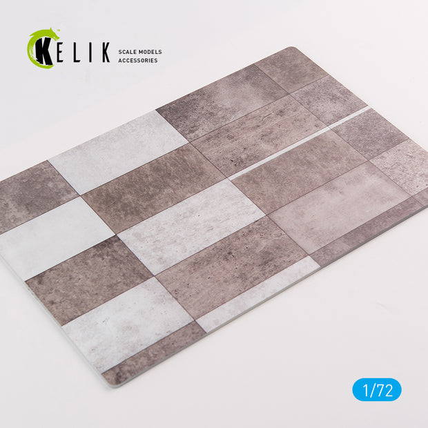 Belgian Kleine Brogel Air Base type 1 - Base - Acrylic 3 mm (280 x 180 mm) (170 g) Scale 1:72 KeliK KS72038 Stands for Plastic Models