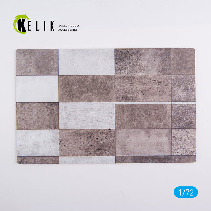 Belgian Kleine Brogel Air Base type 1 - Base - Acrylic 3 mm (280 x 180 mm) (170 g) Scale 1:72 KeliK KS72038 Stands for Plastic Models