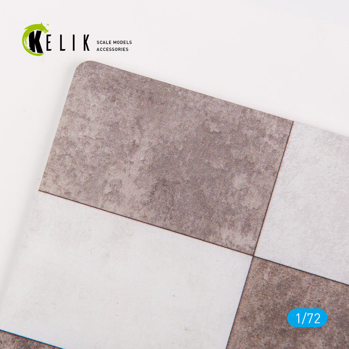 Belgian Kleine Brogel Air Base type 1 - Base - Acrylic 3 mm (280 x 180 mm) (170 g) Scale 1:72 KeliK KS72038 Stands for Plastic Models