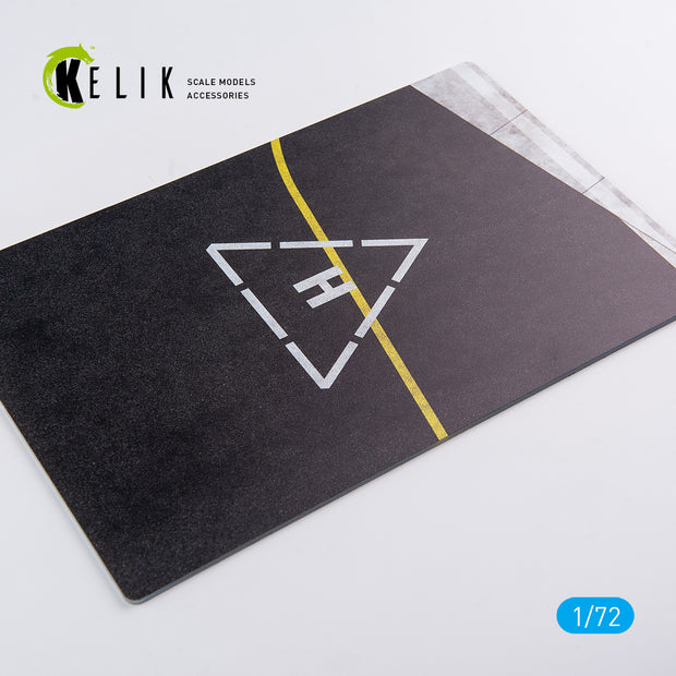 New Zealand Tauranga Airport type 1 - Base - Acrylic 3 mm (280 x 180 mm) (170 g) Scale 1:72 KeliK KS72039 Stands for Plastic Models