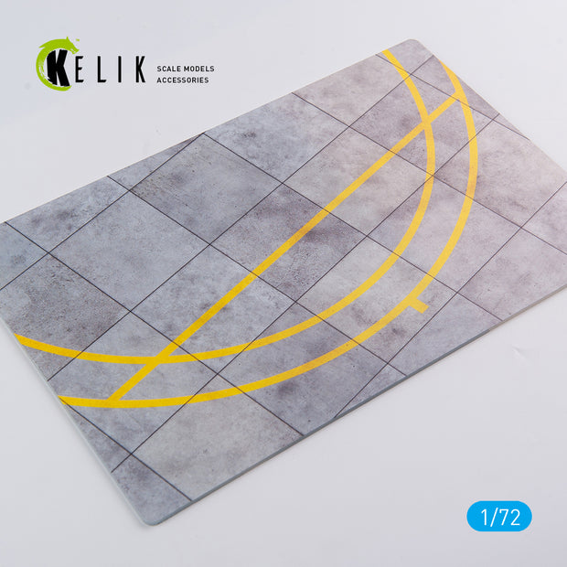 New Zealand Tauranga Airport type 2 - Base - Acrylic 3 mm (280 x 180 mm) (170 g) Scale 1:72 KeliK KS72040 Stands for Plastic Models