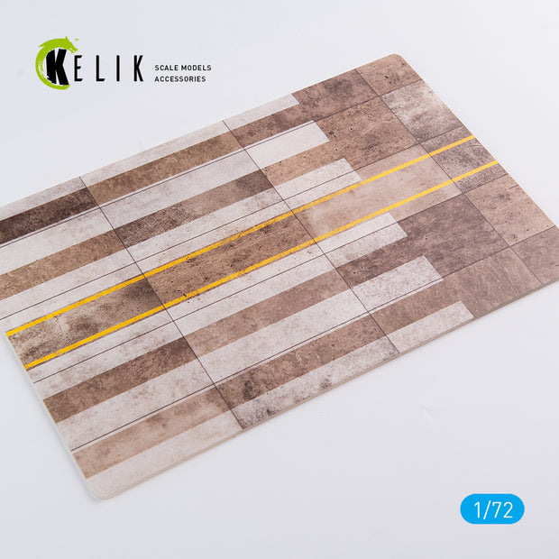 Belgian Kleine Brogel Air Base type 2 - Base - Acrylic 3 mm (280 x 180 mm) (170 g) Scale 1:72 KeliK KS72041 Stands for Plastic Models