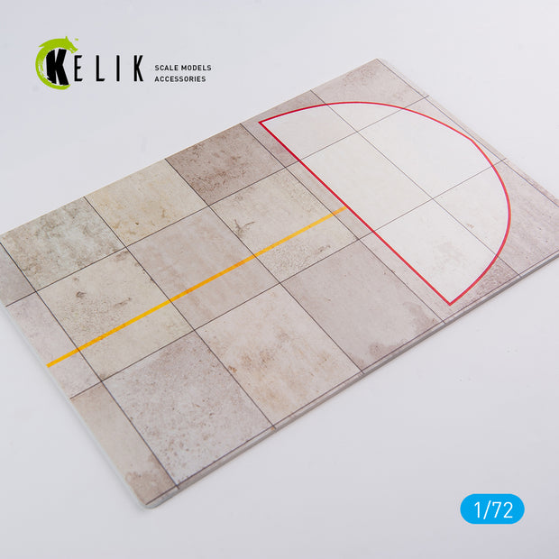 Turkish Eskisehir Air Base - Base - Acrylic 3 mm (280 x 180 mm) (170 g) Scale 1:72 KeliK KS72043 Stands for Plastic Models