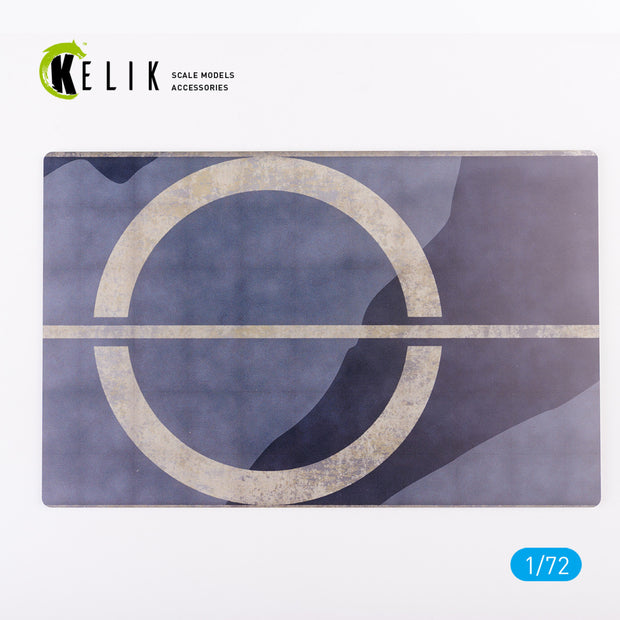 HMS Furious (CV-3) 1942 Type 1 - Base - Acrylic Scale 1:72 KeliK KS72051 Stands for Plastic Models