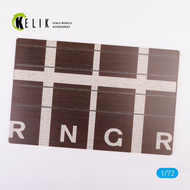 USS Ranger 1941 - Base - Acrylic Scale 1:72 KeliK KS72055 Stands for Plastic Models