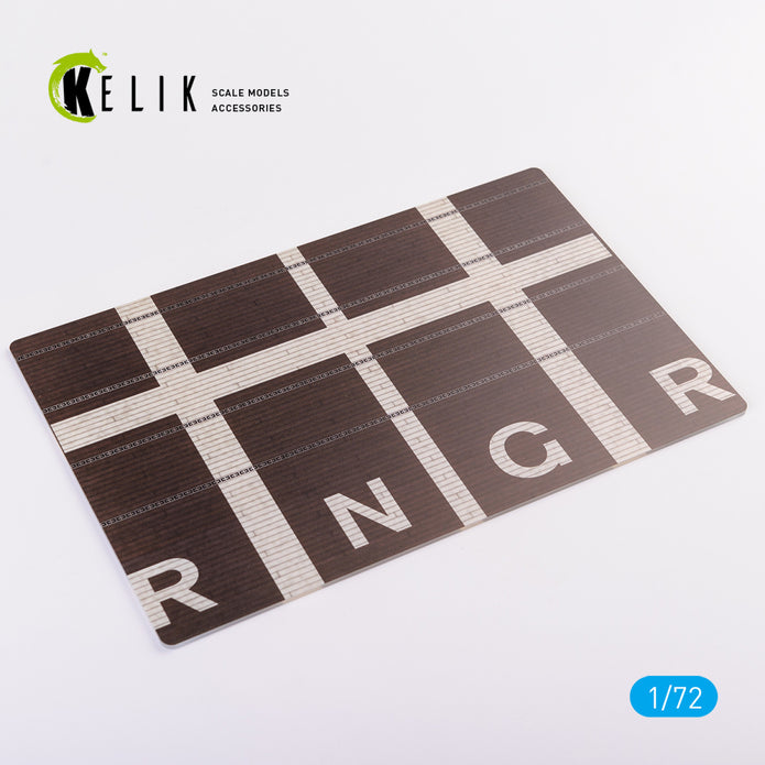 USS Ranger 1941 - Base - Acrylic Scale 1:72 KeliK KS72055 Stands for Plastic Models