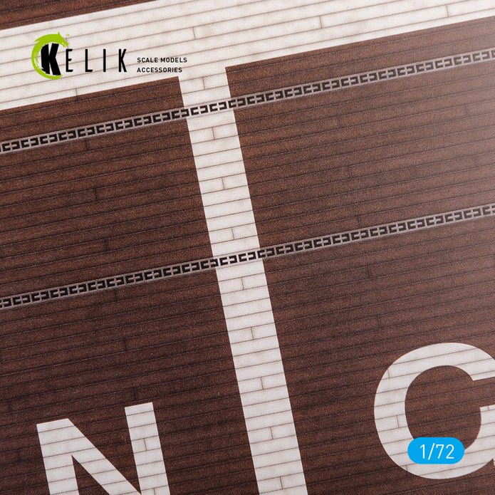 USS Ranger 1941 - Base - Acrylic Scale 1:72 KeliK KS72055 Stands for Plastic Models