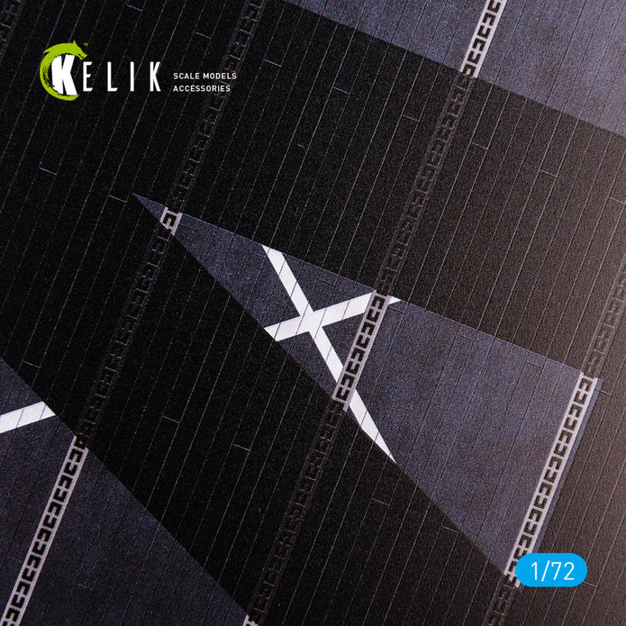 USS Ranger 1943 - Base - Acrylic Scale 1:72 KeliK KS72056 Stands for Plastic Models