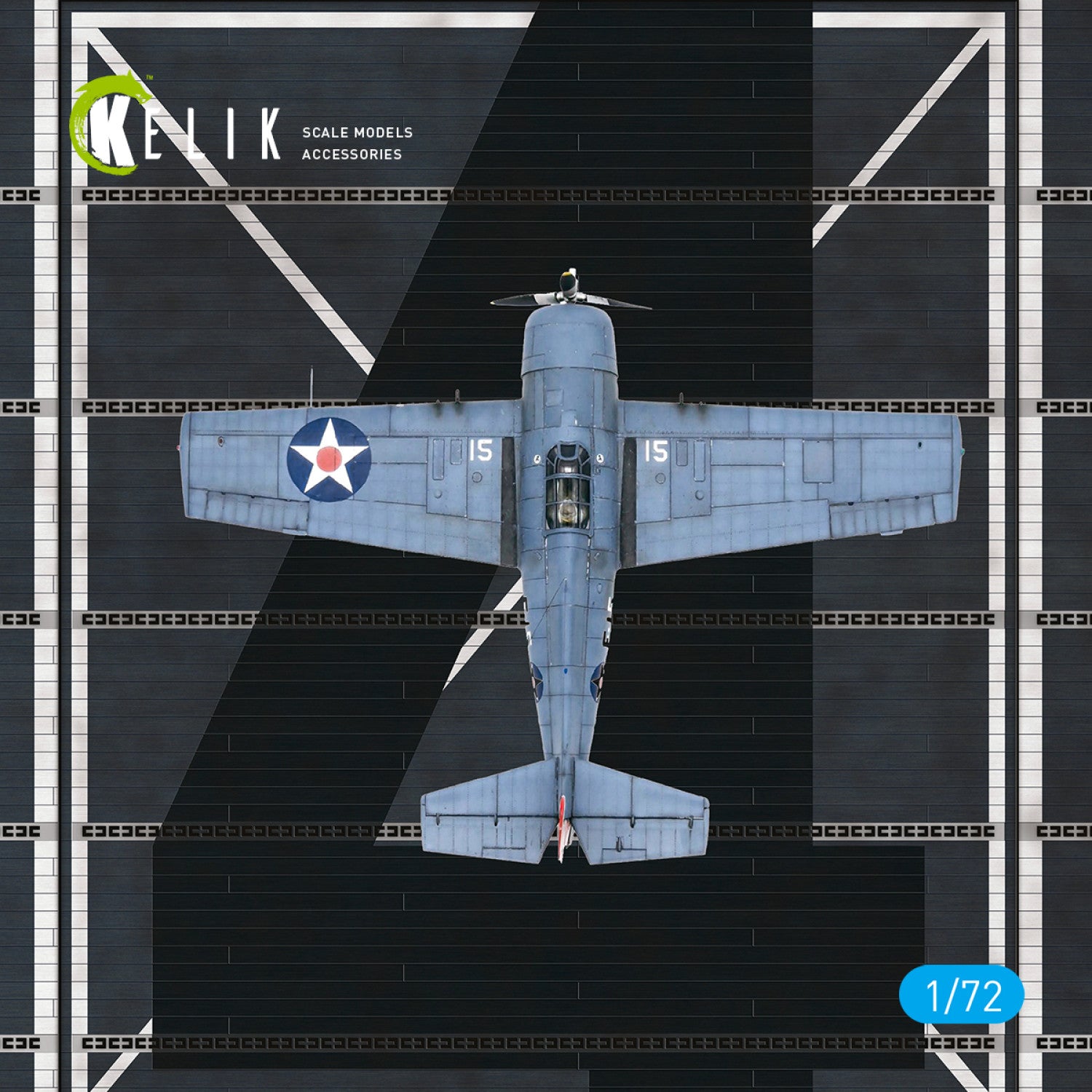 USS Ranger 1943 - Base - Acrylic Scale 1:72 KeliK KS72056 Stands for Plastic Models