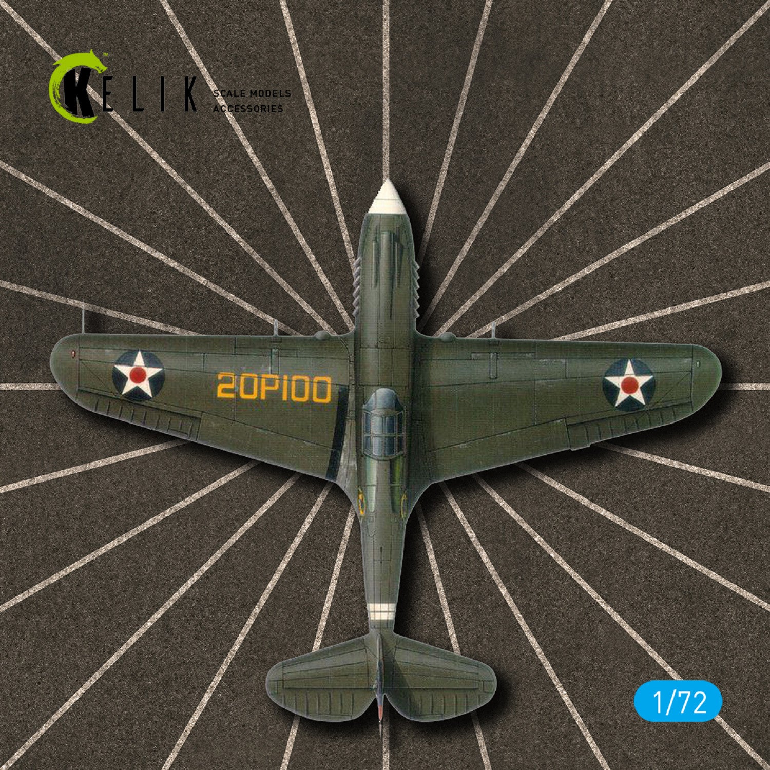 Compass calibration circle Acrylic Base Scale 1:72 KeliK KS72058 Stands for Plastic Models