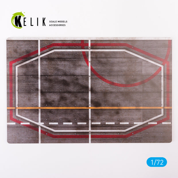 ASW Giuseppe Garibaldi Rear Lift - Base - Acrylic Scale 1:72 KeliK KS72059 Stands for Plastic Models