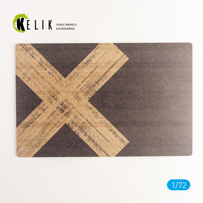 Taxiway Dayton-Wright-Patterson - Base - Acrylic 3 mm (280 x 180 mm) (170 g) Scale 1:72 KeliK KS72062 Stands for Plastic Models