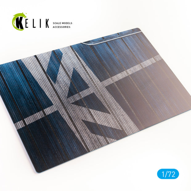 USS Antietam (CV-36) 1953 type 1 - Base - Acrylic 3 mm (280 x 180 mm) (170 g) Scale 1:72 KeliK KS72071 Stands for Plastic Models