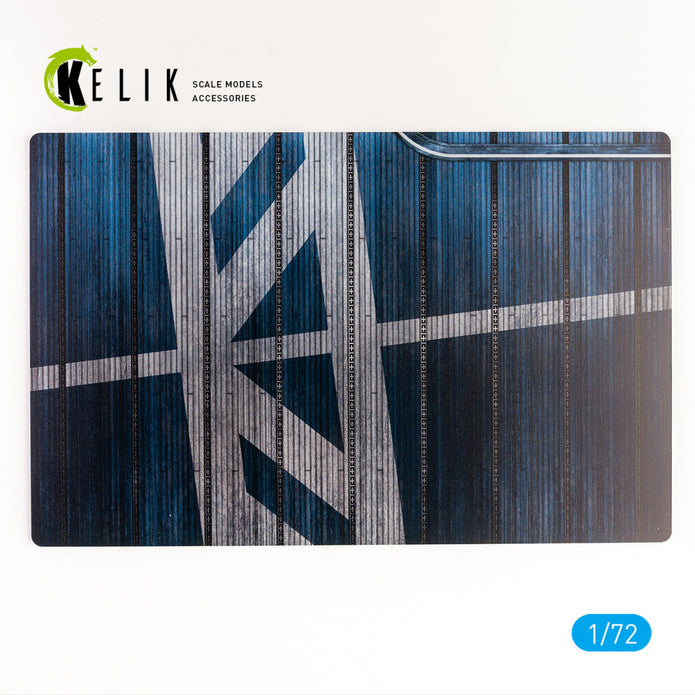 USS Antietam (CV-36) 1953 type 1 - Base - Acrylic 3 mm (280 x 180 mm) (170 g) Scale 1:72 KeliK KS72071 Stands for Plastic Models