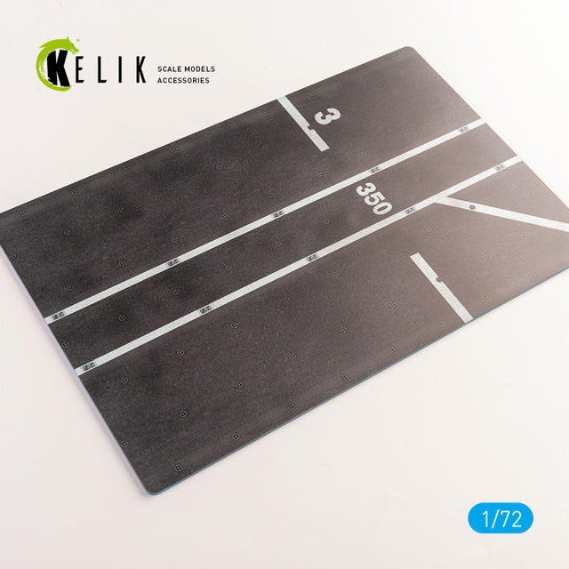 C-550 ITS Cavour Aircraft Carrier Italian Navy - Base - Acrylic 3 mm (280 x 180 mm) (170 g) Scale 1:72 KeliK KS72073 Stands for Plastic Models