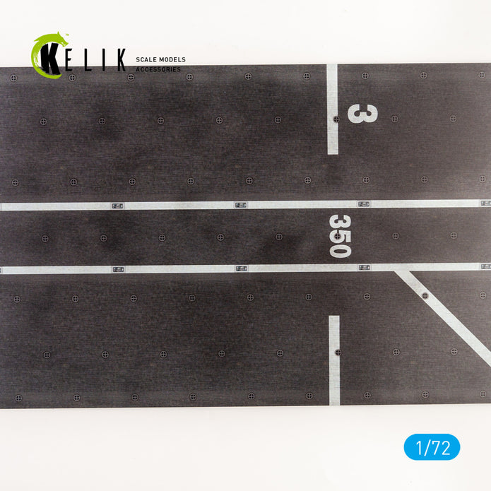 C-550 ITS Cavour Aircraft Carrier Italian Navy - Base - Acrylic 3 mm (280 x 180 mm) (170 g) Scale 1:72 KeliK KS72073 Stands for Plastic Models