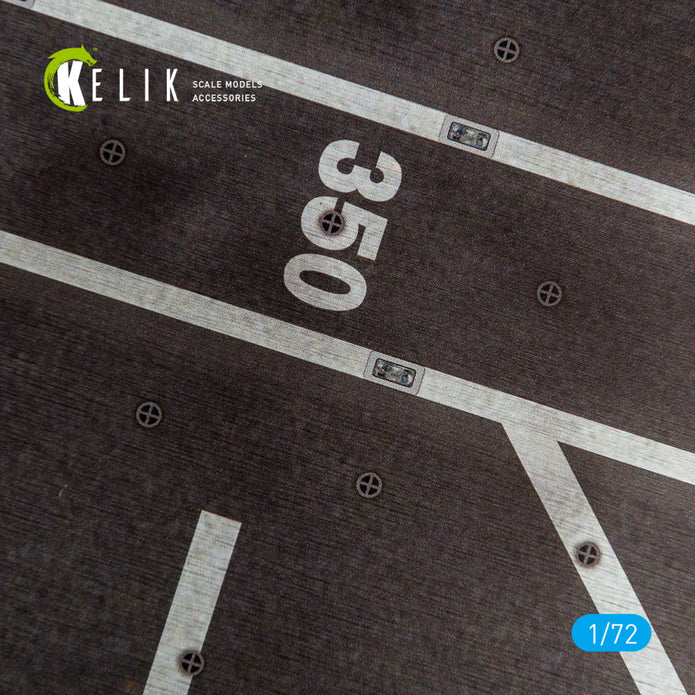 C-550 ITS Cavour Aircraft Carrier Italian Navy - Base - Acrylic 3 mm (280 x 180 mm) (170 g) Scale 1:72 KeliK KS72073 Stands for Plastic Models